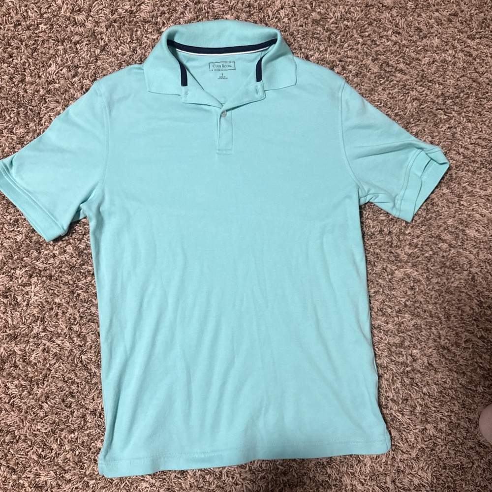 Club Room Aqua Polo Shirt